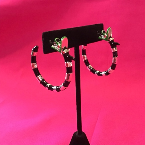 Beetlejuice Sandworm Hoop Earrings - Picture 3 of 3